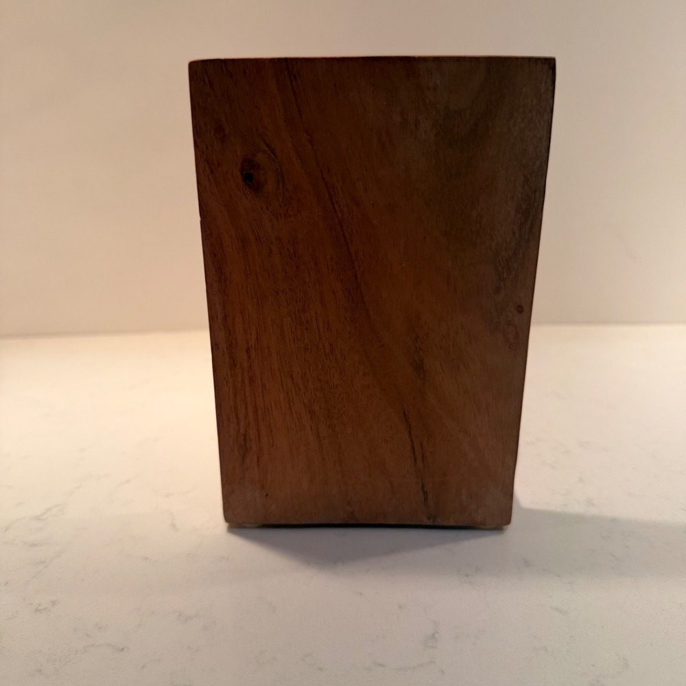 Marble & Wood Single Modern Bookend NEW Sturdy Heavy Simple Minimalist Bookish - Picture 7 of 11